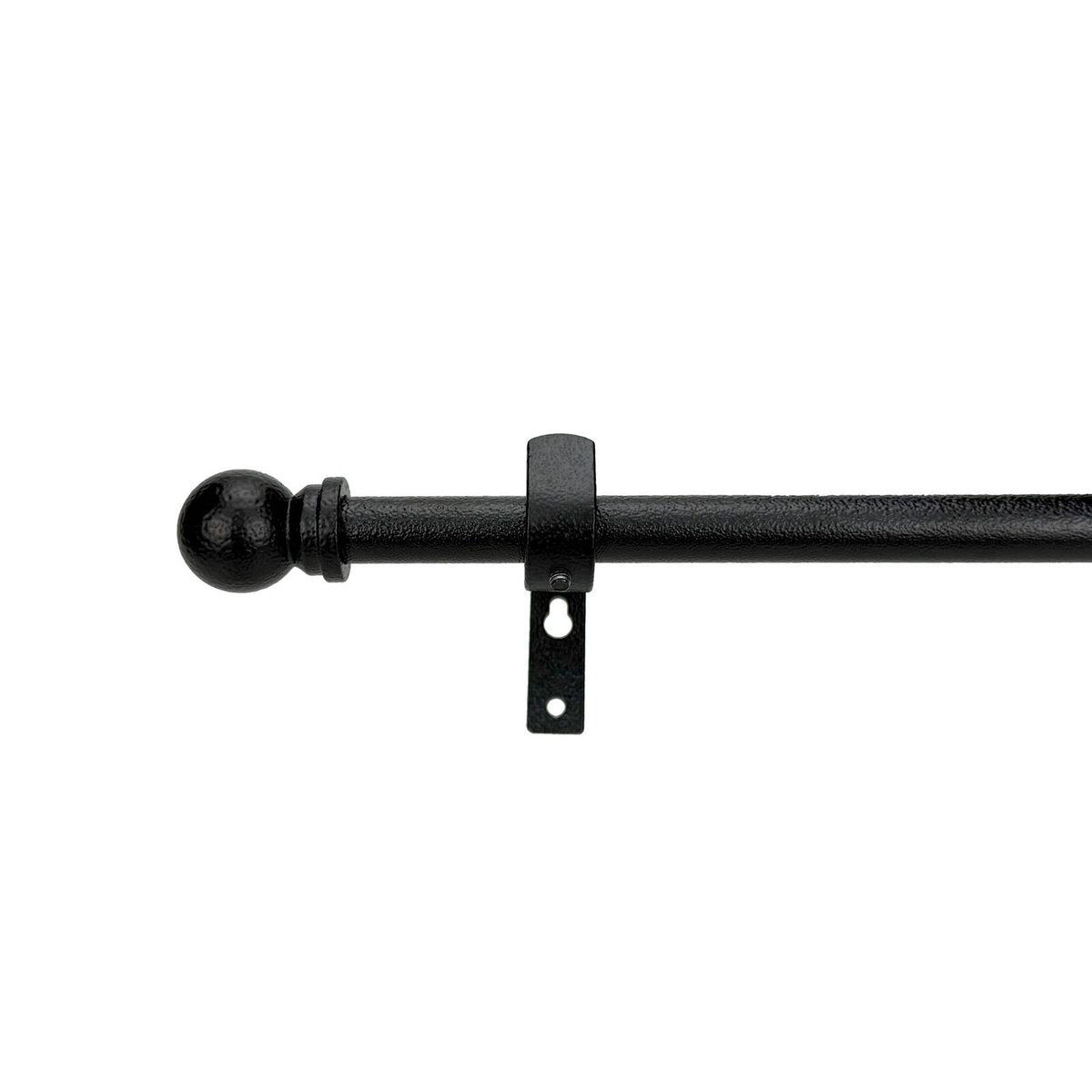 Pillar 16mm Black Ball Curtain Rod Finials - 2 Pack - 70mm - Secure Fit - SuperSaverAU - view 2