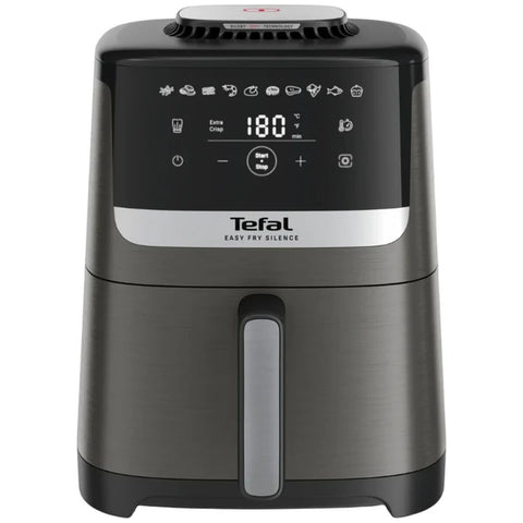 Tefal 5L Silence Essential Air Fryer - Coal Grey, Under 50 Decibels, 10 Presets - EY551H