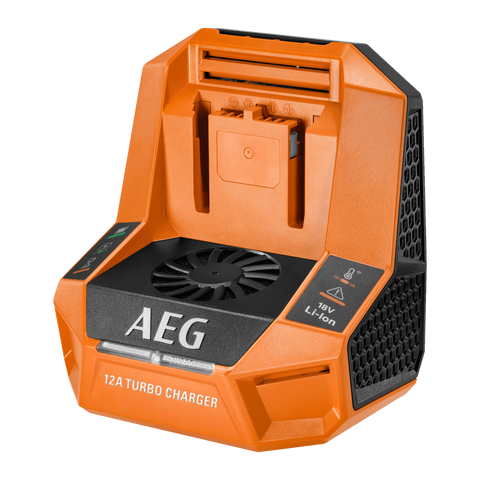 AEG 18V 12A Turbo Charger - Rapid Charging Solution - Compact Design - Black - SuperSaverAU - view 1