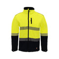 Citeco Yellow Hi Vis Soft Shell Jacket 2XL - UPF 50+ - Fleece Lined - SuperSaverAU - view 1