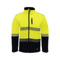 Citeco Yellow Hi Vis Soft Shell Jacket - Men's Reflective Polyester/Elastane, 2X-Large
