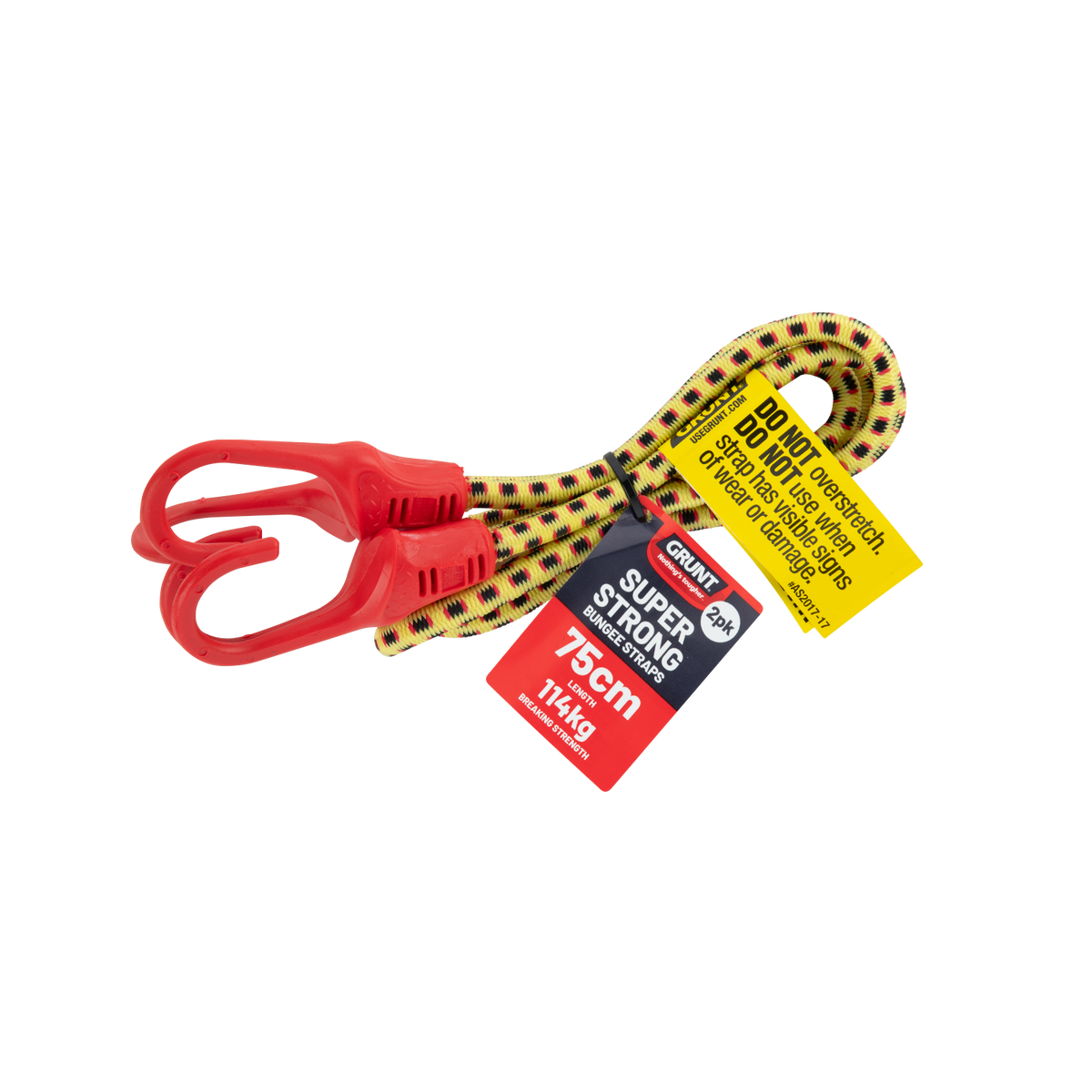 Grunt 75cm Tie Down Octopus Straps, 2 Pack, 35kg, Rubber and Latex, UV Protected