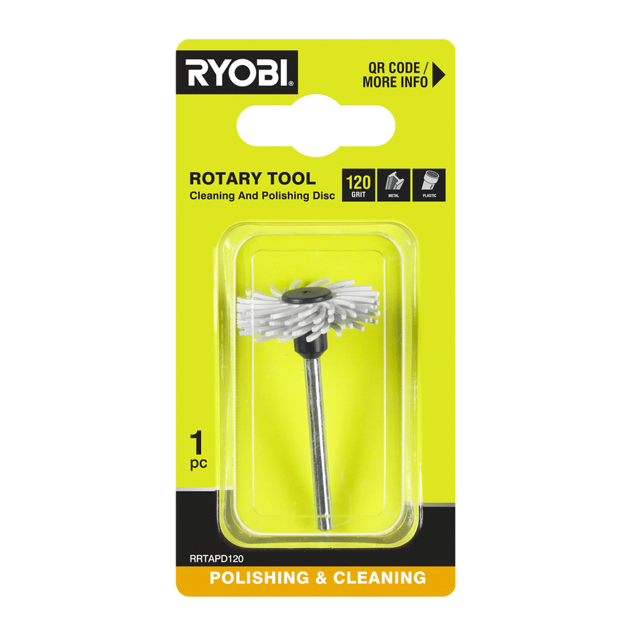 Ryobi 120 Grit Rotary Tool Cleaning and Polishing Disc - 38mm - Rust Removal - SuperSaverAU - view 1