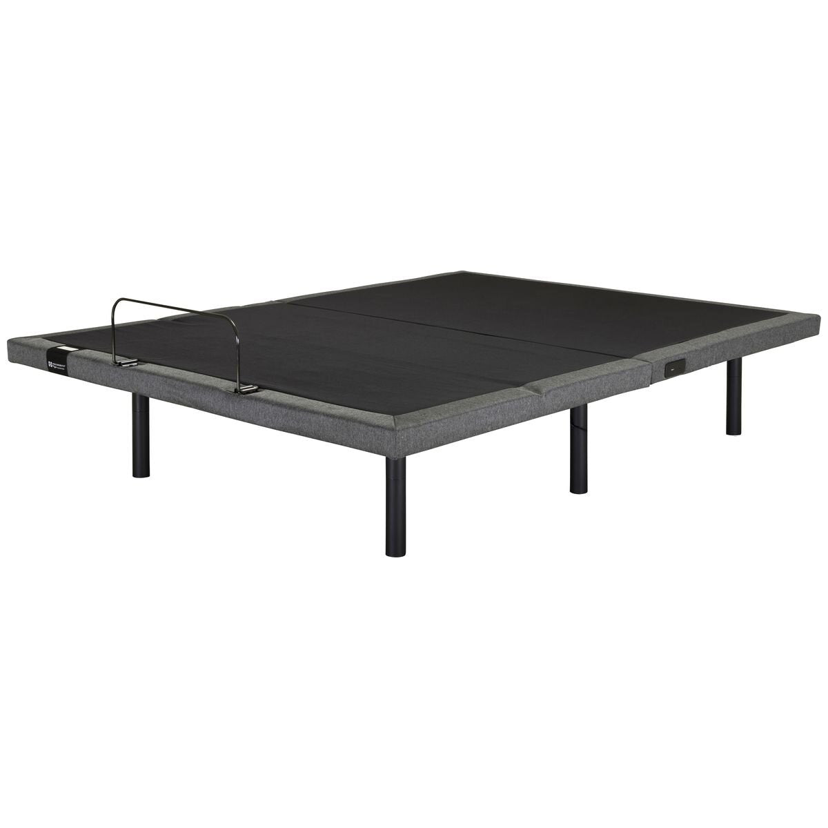 Sealy Ascent Adjustable Bed Base Queen - Dual Massage, Child Lock, SmartGUARD, Charcoal - ASC-ADJ-QUN