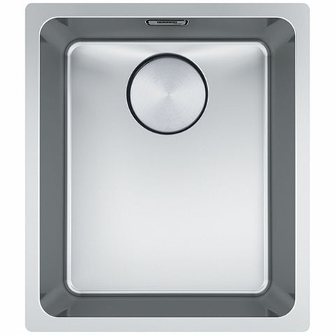 Franke Mythos 340mm single bowl undermount sink - stainless steel - sound deadening pads - MYX110-34B
