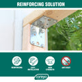 Carinya 40 x 40 x 40 x 2mm Galvanised Steel Reinforcing Angle Bracket - 8 Pack