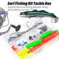 78 Piece Fishing Gear Set with Hooks, Lures and Sinkers for Surf Fishing - view 5