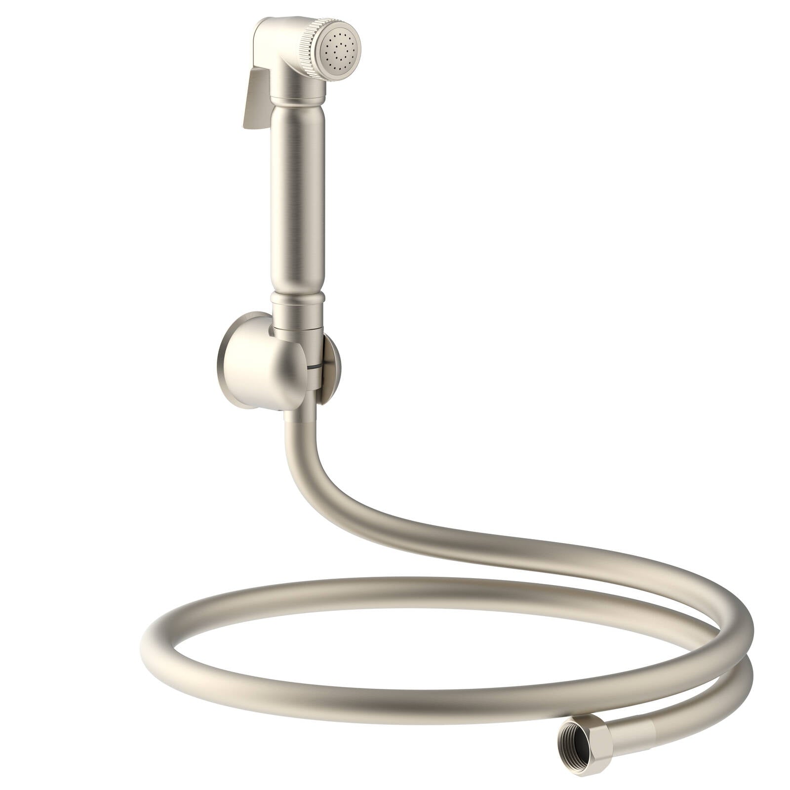 Evekare 1.2m Brushed Nickel Bidet Spray with Holder, Lead Free