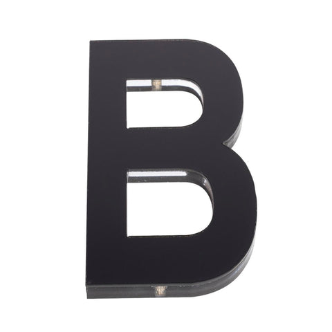 Sandleford 120mm Black Ultra Acrylic House Letter B - Durable Indoor Outdoor Use - SuperSaverAU - view 1