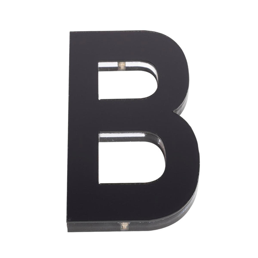 Sandleford 120mm Black Ultra Acrylic House Letter B - Durable Indoor Outdoor Use - SuperSaverAU - view 1