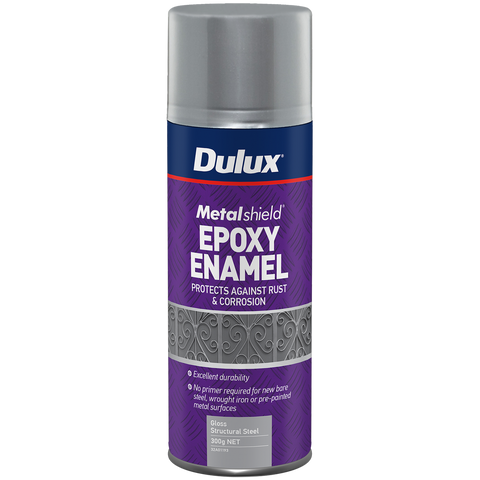 Dulux Metalshield 300g Epoxy Enamel Gloss Spray Paint Structural Steel - SuperSaverAU - view 1