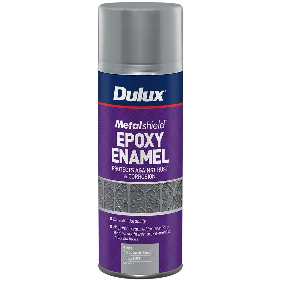 Dulux Metalshield 300g Epoxy Enamel Gloss Spray Paint Structural Steel - SuperSaverAU - view 1