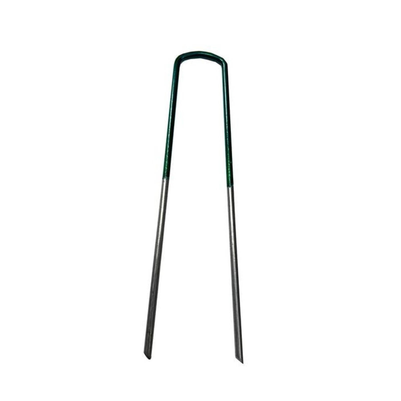 Jack 3 x 150mm Steel Turf Pegs - 100 Pack, Green