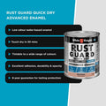 White Knight Rust Guard 500ml Advanced Enamel Paint - Neutral Satin - Quick Dry - 0.5L - SuperSaverAU - view 5