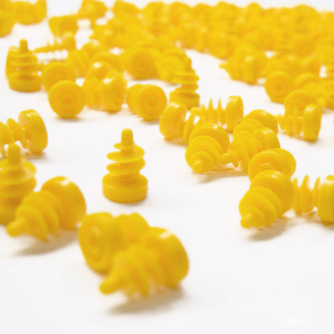 I-Create Yellow ABS Big Screws for 3-6 Cardboard Layers - 100 Piece