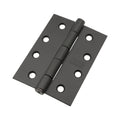Lane 100 x 75 x 2.5mm Matte Black Loose Pin Butt Hinge, Fasteners Included, 2 Pack