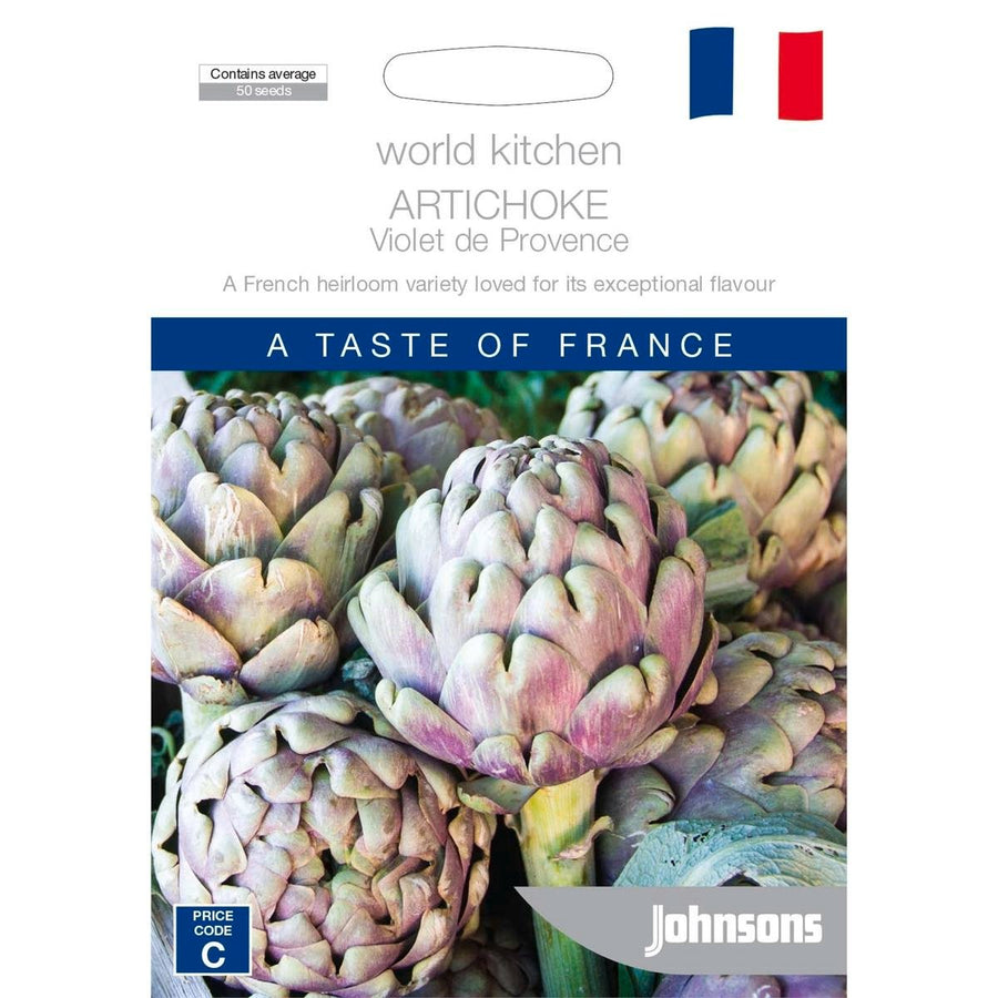 Johnsons Artichoke Violet De Provence Seeds - 95mm - Perennial - Tasty - SuperSaverAU - view 1