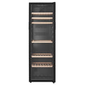 LeCavist 168 Bottle Single Zone Wine Cabinet 301L - Black Finish, Active Carbon Filter - LEK168PV