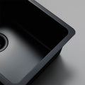 Titan double bowl kitchen sink - equal bowls, black stainless steel finish, 304 grade - TSBS4040