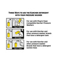 Karcher 1L Wood Cleaner - 3-in-1 Pressure Washer Detergent for Outdoor Timber
