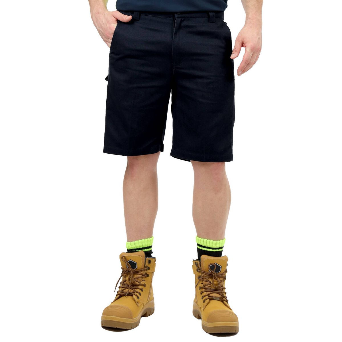 Craftright Oxford Shorts Black 92 - Men's Cargo Shorts - Durable - Comfortable - SuperSaverAU - view 2