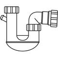 Caroma 50mm White Plastic P Trap
