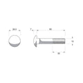 Zenith M12 x 65mm Hot Dip Galvanised Cup Head Bolts Nuts 12 Pack - SuperSaverAU - view 4