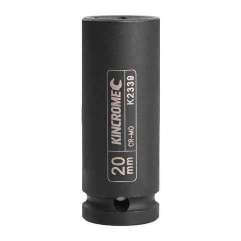 Kincrome 20mm 1/2" Drive Deep Impact Socket - Chrome Molybdenum Steel - Black - SuperSaverAU - view 1