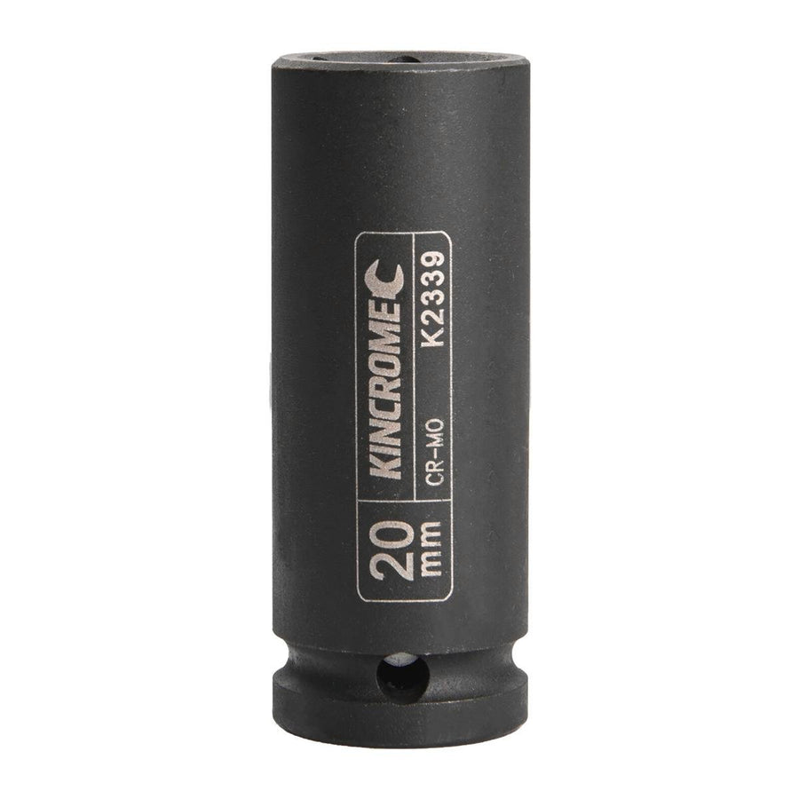 Kincrome 20mm 1/2" Drive Deep Impact Socket - Chrome Molybdenum Steel - Black - SuperSaverAU - view 1