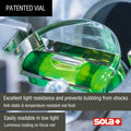 Sola 80cm Red Aluminium Spirit Level 3 Patented Vials Waterproof
