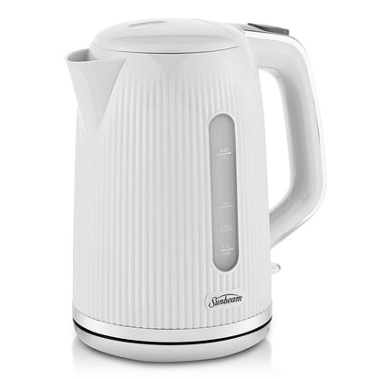 Sunbeam 1.7L White Brightside Kettle - Cordless - Auto Shut Off - 2400W