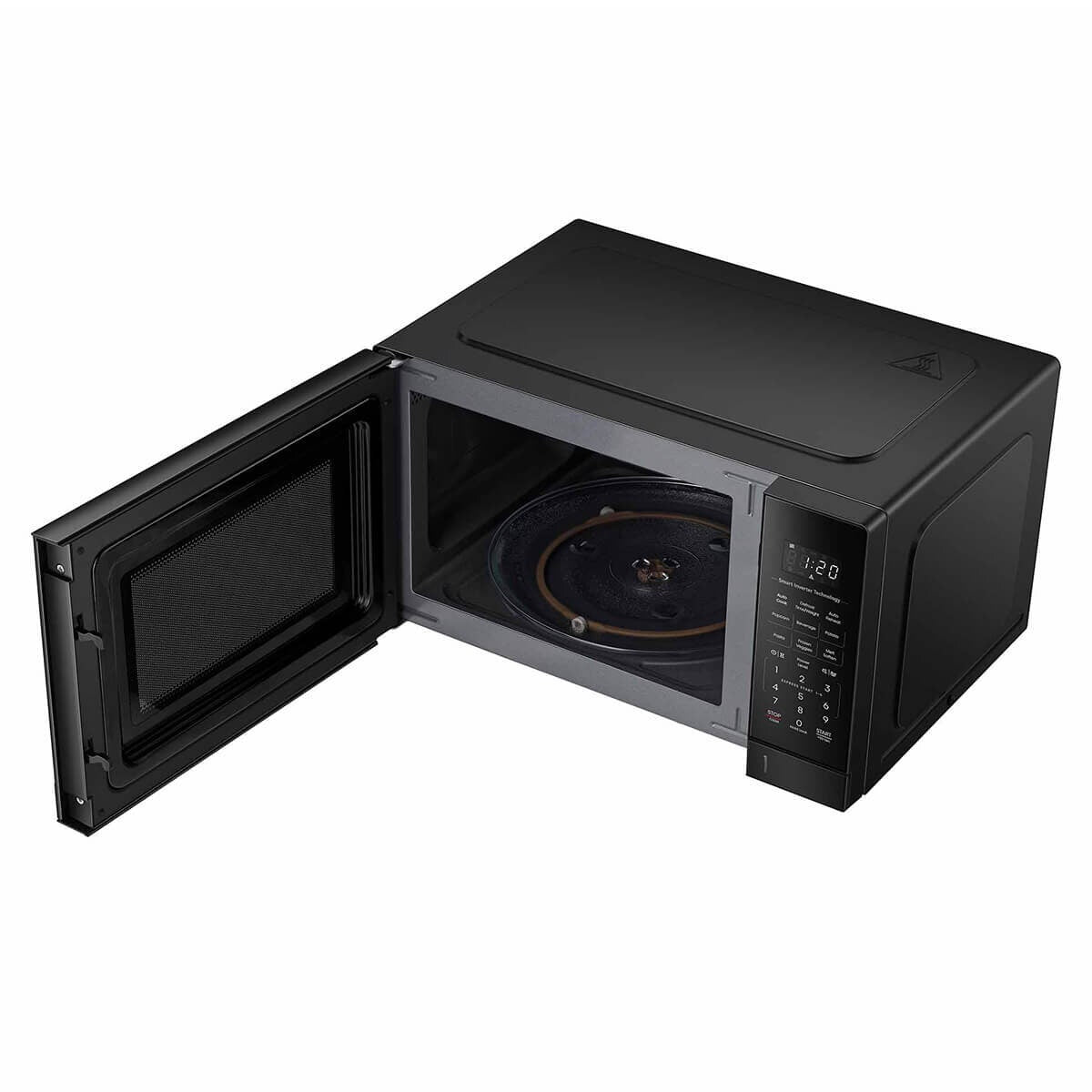 Hisense 34L smart inverter microwave oven - 1100W, black mirror finish, chef menu presets - HMAS3411BMV