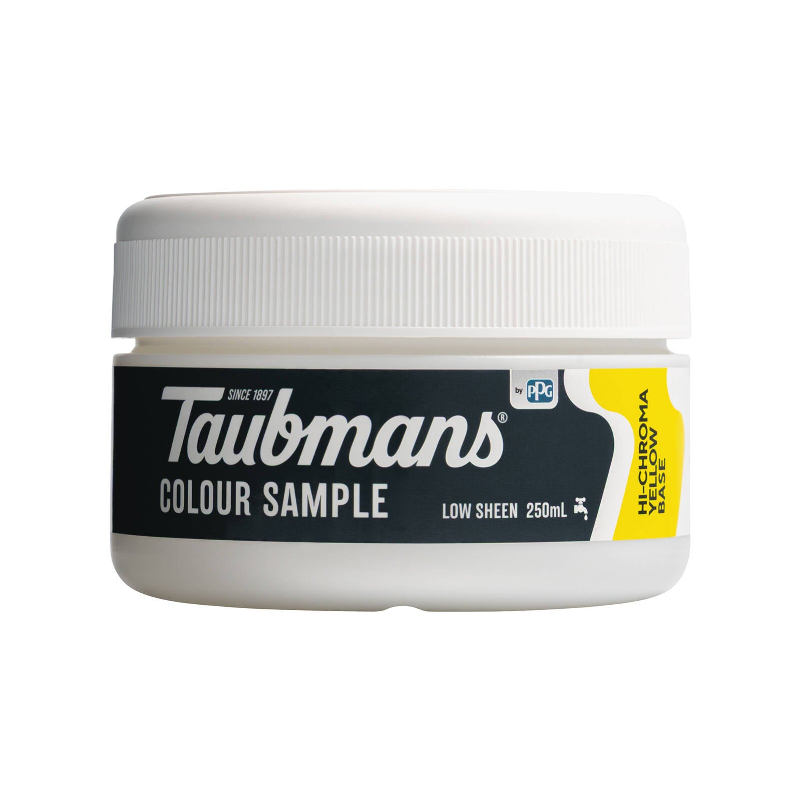 Taubmans Sample Pot 250ml Hi C Yellow Water Based Acrylic