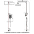 Mondella Wels Multifunction Twin Shower 9L Min 430mm Black Matte - Water-Saving - SuperSaverAU - view 3