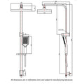Mondella Matte Black Rococo Multifunction Twin Shower 9L/min WELS 3 Star 4 Spray