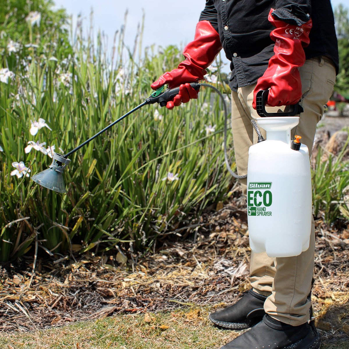 Silvan 5L Eco Hand Sprayer - 3-in-1 Adjustable Nozzle - Ergonomic Design - SuperSaverAU - view 2