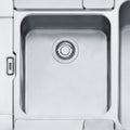 Franke Hydros 1 and 3/4 bowl topmount sink with left hand drainer - stainless steel - HDX624LHD