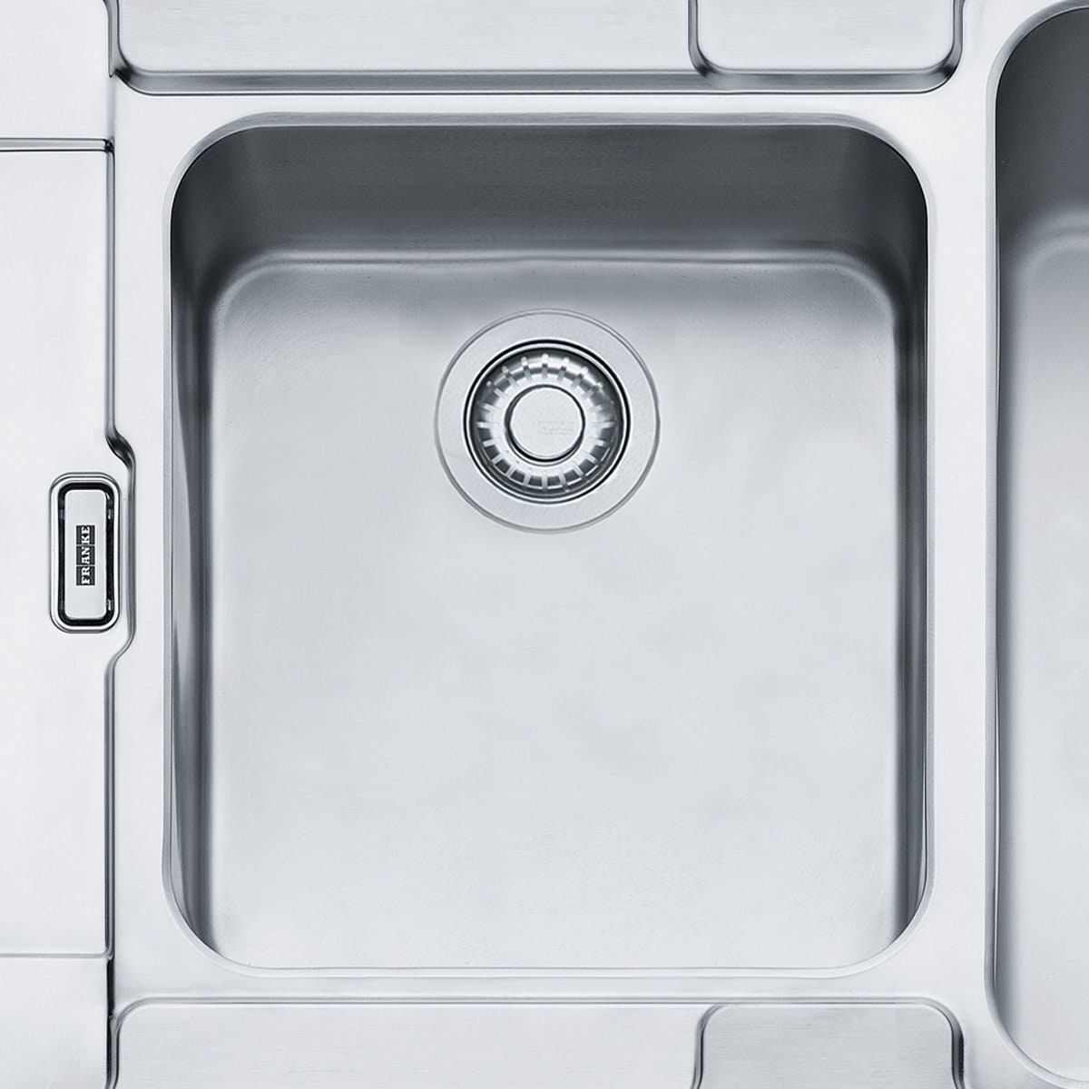 Franke Hydros 1 and 3/4 bowl topmount sink with left hand drainer - stainless steel - HDX624LHD