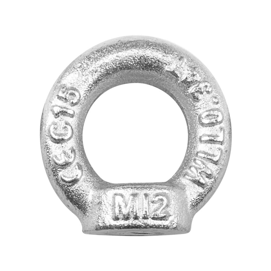 Pinnacle M12 Zinc Plated Eye Nut, 50 x 55 x 13mm, 0.34t Load