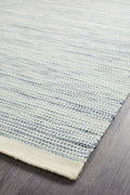 Rug Culture Skandi Large Rug 280x190cm - Blue Wool, Hand Loomed Flatweave - SKAN310BLU280X190