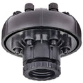 Pope 4mm 6 Port Manifold - Black Polypropylene, Adjustable Flow Drippers