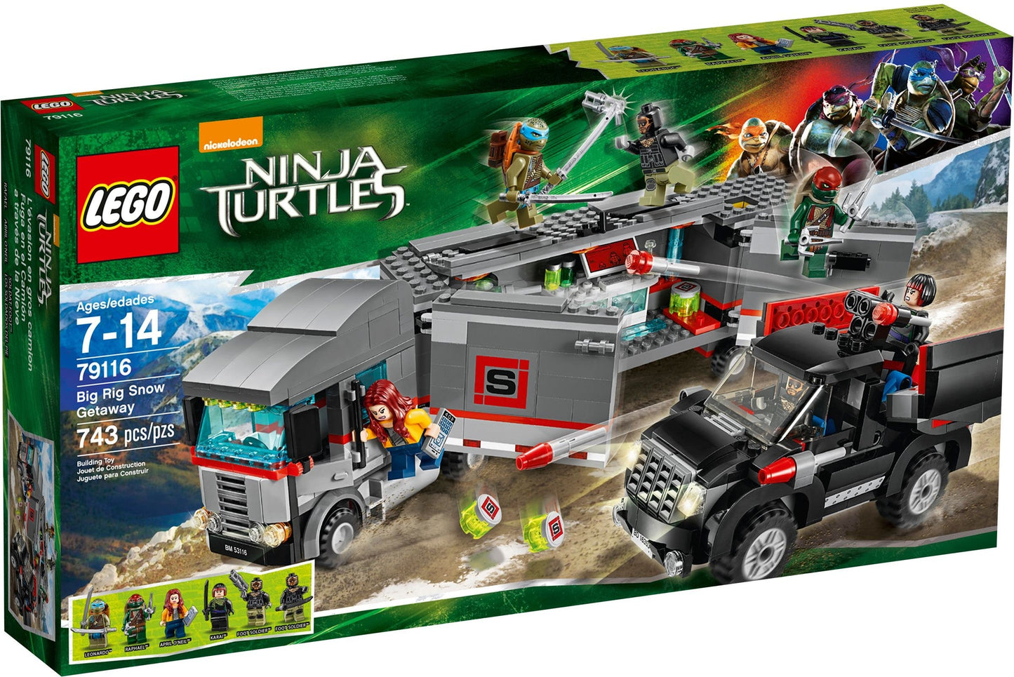LEGO 79116 Teenage Mutant Ninja Turtles Big Rig Snow Getaway