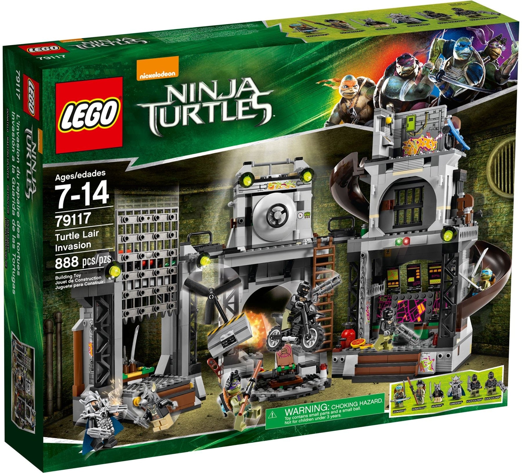 LEGO 79117 Teenage Mutant Ninja Turtles Lair Invasion - SuperSaverAU - view 1