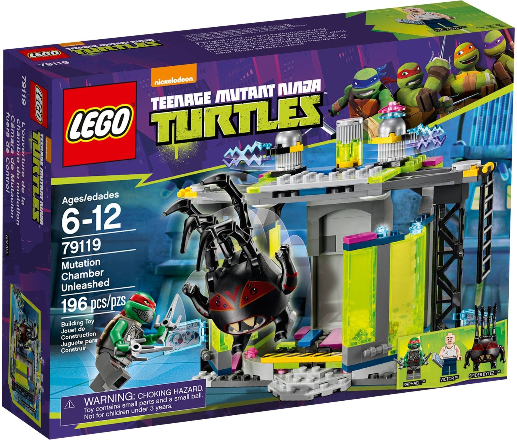 LEGO 79119 Mutation Chamber - Spider Bytez vs. Raphael - SuperSaverAU - view 1