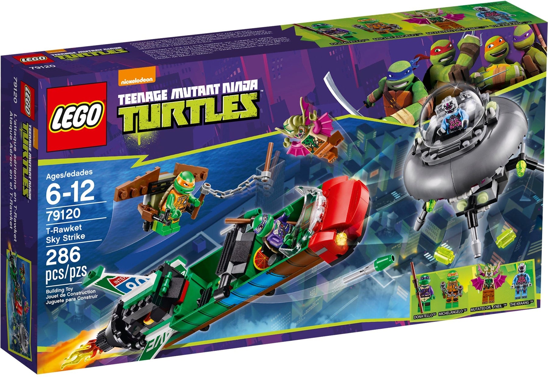 LEGO 79120 T-Rawket Sky Strike: Donatello, Michelangelo vs. Kraang - SuperSaverAU - view 1