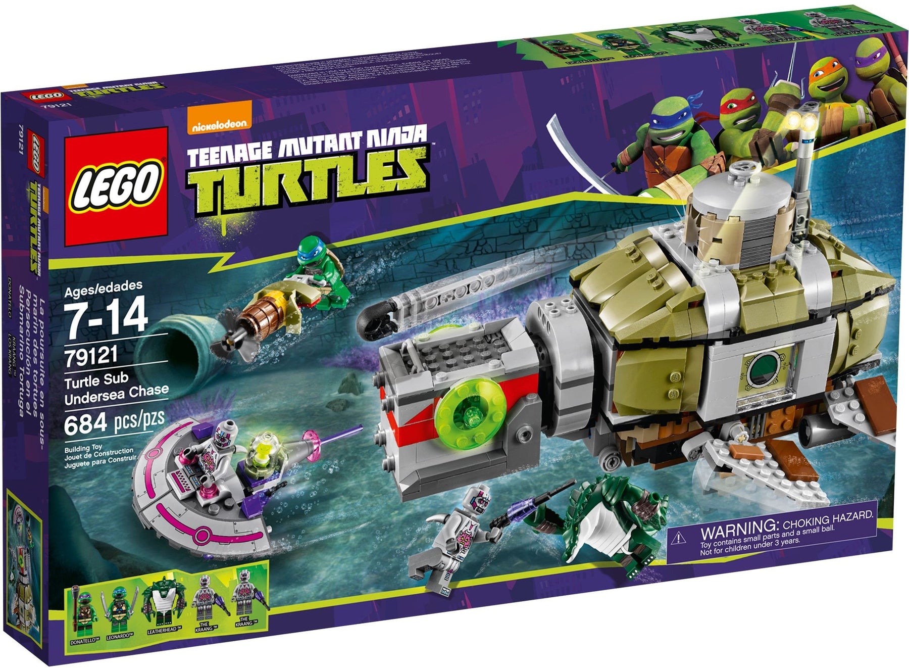 LEGO 79121 Teenage Mutant Ninja Turtles Turtle Sub Undersea Chase - SuperSaverAU - view 1