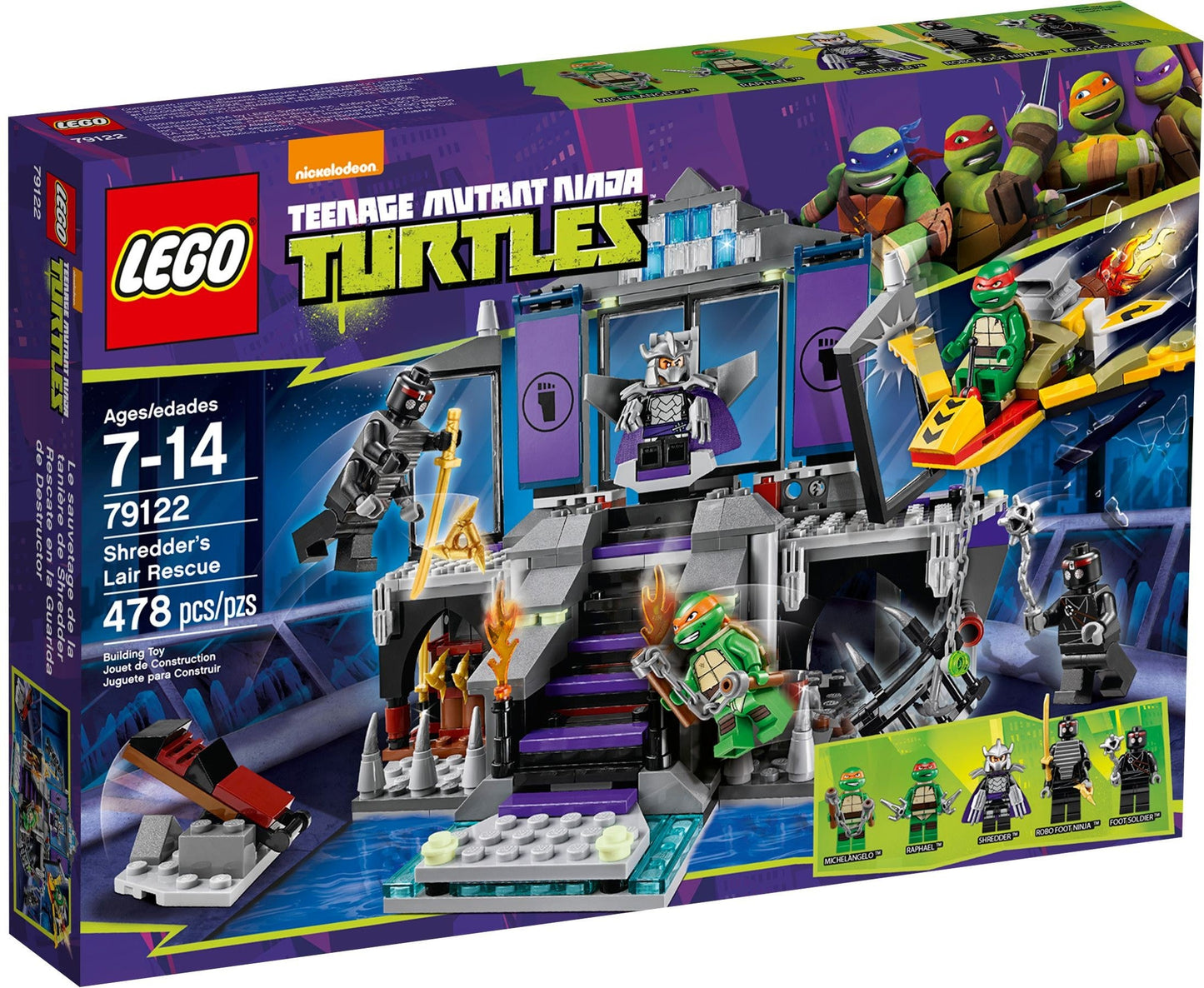 LEGO 79122 Shredder's Lair Rescue: Ninja Turtles Michelangelo Escape