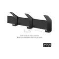 MODE 4 Hook Sliding Hat & Coat Rack, Black Board with Adjustable Hooks