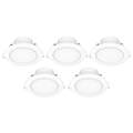 Arlec 9W RGB CCT LED Downlight 92mm - 5 Pack - Dimmable - Tri-Colour - SuperSaverAU - view 2