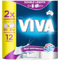 Viva Double Length Cleaning Paper Towels 12 x 120 Sheets - SuperSaverAU - view 2